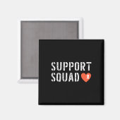 Unterstützung Squad Leukemia Awareness Orange Ribb Magnet (Vorderseite/Rückseite)