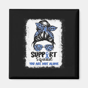Unterstützung Squad Messy Bun Blue Warrior Alopeci Magnet
