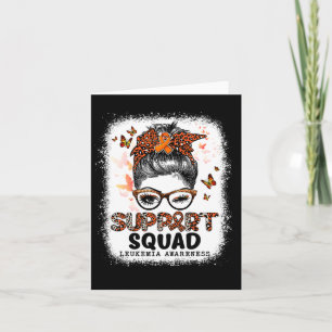 Unterstützung Squad Messy Bun Butterfly Orange Rib Karte