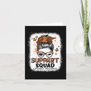 Unterstützung Squad Messy Bun Butterfly Orange Rib Karte