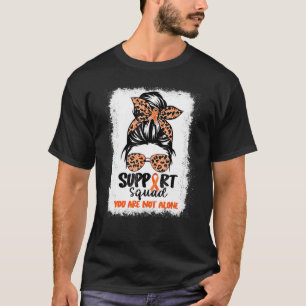 Unterstützung Squad Messy Bun Orange Warrior COPD T-Shirt