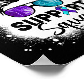 Unterstützung Squad Messy Bun Suizidprävention Awa Poster (Ecke)