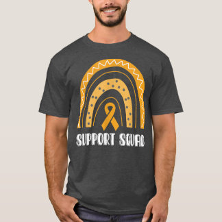 Unterstützung Squad Orange Rainbow ADHD Awareness T-Shirt