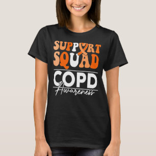 Unterstützung Squad Sunflower Hair Butterfly COPD T-Shirt