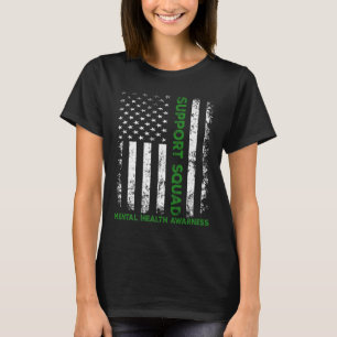 Unterstützung Squad Sunflower Hair Mental Health A T-Shirt