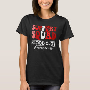 Unterstützung Squad Sunflower Hair Red Blood Clot  T-Shirt