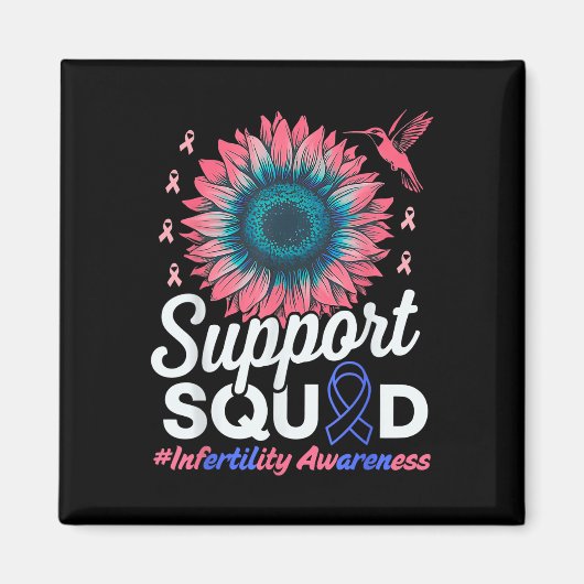Unterstützung Squad Sunflower Warrior Unfruchtbark Magnet (Vorne)