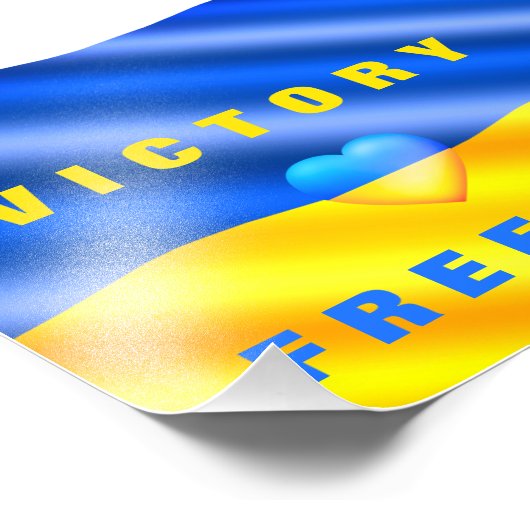 Unterstützung Starkes ukrainisches Poster ukrainis (Ecke)