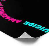 Unterstützung Suizidbewusstsein Blume Suizid Präve Poster (Ecke)