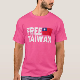 Unterstützung Taiwans Ich stehe mit Taiwan Flag-fr T-Shirt