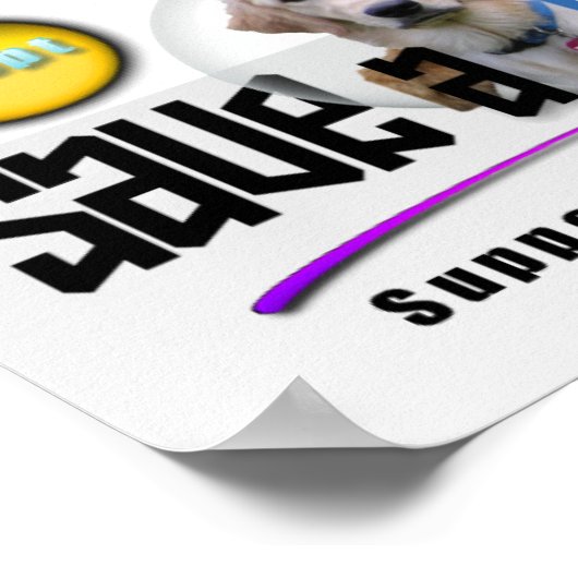 UNTERSTÜTZUNG TIERREAKTION - ADOPTIER! POSTER (Ecke)