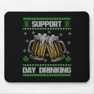 Unterstützung Trinken am Tag Hässlich St. Patricks Mousepad