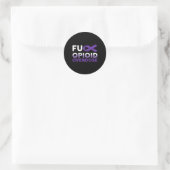 Unterstützung Überlebende Geschenke - Opioide Über Runder Aufkleber (Tasche)