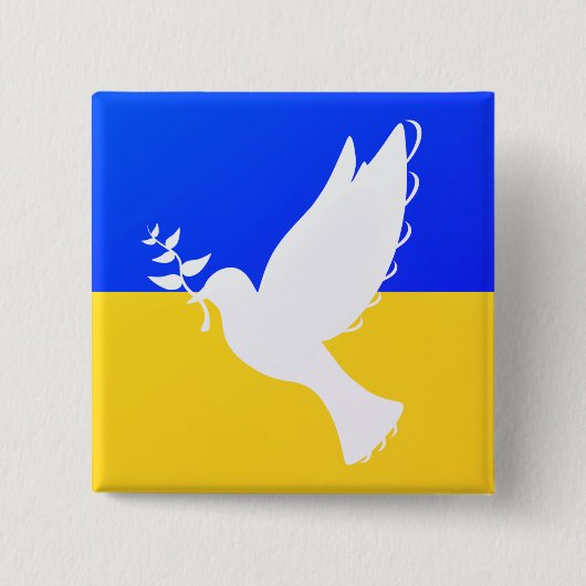 Unterstützung Ukraine Button Peace Dow ukrainische (Vorderseite)