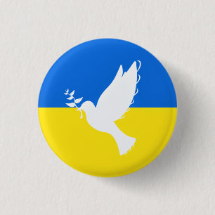 Unterstützung Ukraine Button Peace Dow ukrainische