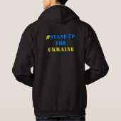 Unterstützung Ukraine Hoodie Ukrainische Flaggenfa (Rückseite)