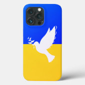Unterstützung Ukraine iPhone Case Peace Dove - Fre (Rückseite)