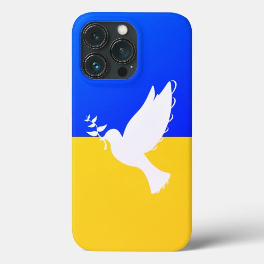 Unterstützung Ukraine iPhone Case Peace Dove - Fre (Rückseite)