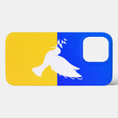 Unterstützung Ukraine iPhone Case Peace Dove - Fre (Rückseite (Horizontal))