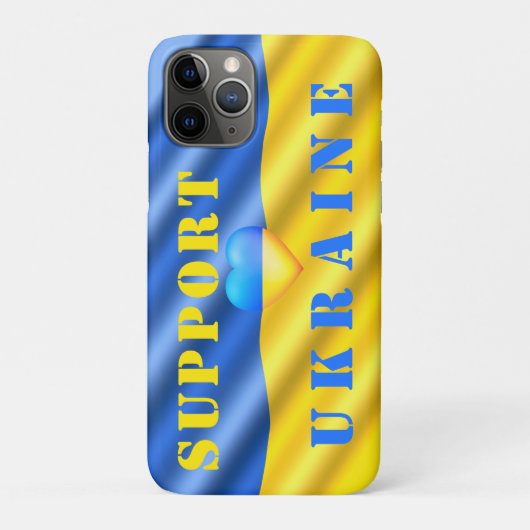 Unterstützung Ukraine iPhone Case ukrainische Flag (Rückseite)