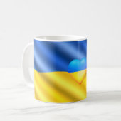 Unterstützung Ukraine Kaffee Tasse Ukraine ukraini (Vorderseite Links)