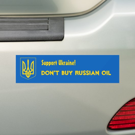 Unterstützung Ukraine! Kaufen Sie nicht russisches Autoaufkleber (Auf Auto)