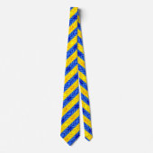 Unterstützung Ukraine Neck Tie Ukrainian Flag Farb Krawatte (Vorderseite)