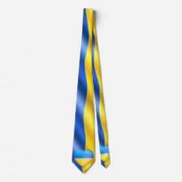 Unterstützung Ukraine Neck Tie Ukrainian Flag Herz Krawatte