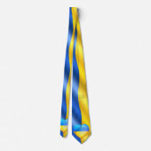 Unterstützung Ukraine Neck Tie Ukrainian Flag Herz Krawatte (Rückseite)