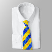 Unterstützung Ukraine Neck Tie ukrainische Flagge  Krawatte (Gebunden)