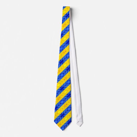 Unterstützung Ukraine Neck Tie ukrainische Flagge  Krawatte (Vorderseite)
