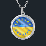 Unterstützung Ukraine Necklace Ukrainian Flag Herz Versilberte Kette<br><div class="desc">Unterstützung Ukraine Ketten - Freiheit Frieden - ukrainische Flagge - Herzsolidarität - Starke Gemeinsamkeit - Freiheit Sieg ! Sie können Support Ukraine auch auf mehr als 1000 Zazzle Produkte übertragen ! Ändern und verschieben oder entfernen und fügen Sie Elemente / Text mit Anpassungstool ! Wir stehen mit UKraine ! FREEDOM...</div>