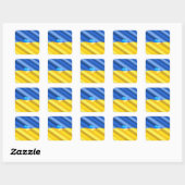 Unterstützung Ukraine Sticker Ukrainische Flagge - (Blatt)