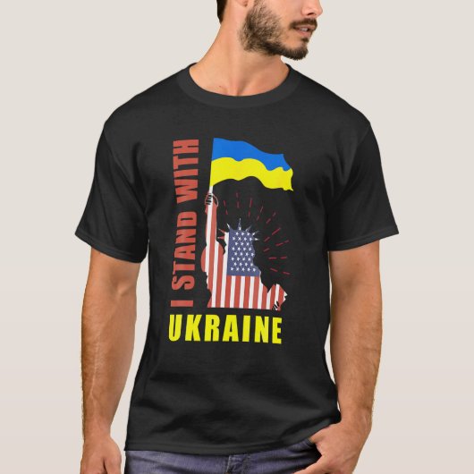 Unterstützung Ukraine Ukraina Ukrainische Niedlich T-Shirt (Vorderseite)