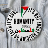 Unterstützung und Freie Palästinafahne Button (Beispiel)