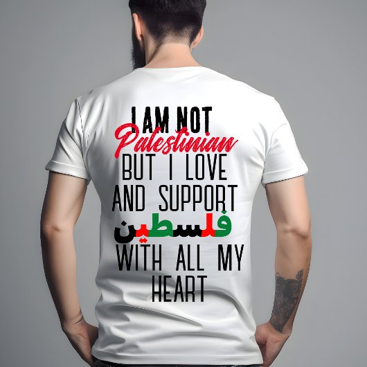 Unterstützung und Freie Palästinafahne T-Shirt