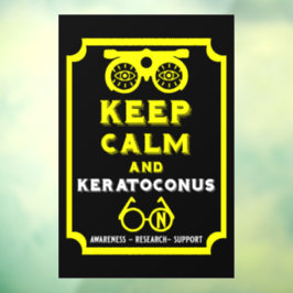 Unterstützung und Sensibilisierung für Keratokonus Fensteraufkleber