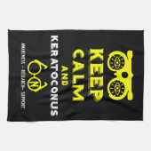 Unterstützung und Sensibilisierung für Keratokonus Geschirrtuch (Horizontal)