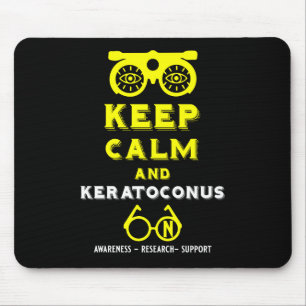 Unterstützung und Sensibilisierung für Keratokonus Mousepad