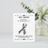 Unterstützung und Sensibilisierung für NET-Krebs Postkarte (Stehend Vorderseite)