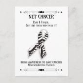 Unterstützung und Sensibilisierung für NET-Krebs Postkarte (Vorderseite)
