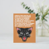 Unterstützung und Verteidigung der Verfassung Postkarte (Stehend Vorderseite)