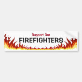 Unterstützung unserer Feuerwehrleute Autoaufkleber (Vorne)
