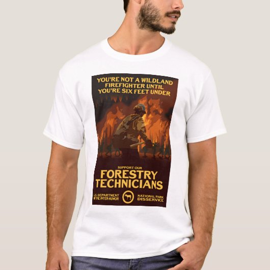 Unterstützung unserer Forsttechniker T-Shirt (Vorderseite)