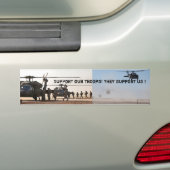 Unterstützung unserer Truppen Autoaufkleber (Auf Auto)