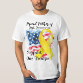 Unterstützung unserer Truppen Gelbes Bewusstsein T-Shirt (Vorderseite)