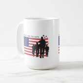 Unterstützung unserer Truppen Kaffeetasse (Vorderseite Links)