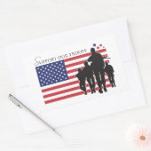 Unterstützung unserer Truppen Rechteckiger Aufkleber (Umschlag)