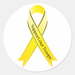 Unterstützung unserer Truppen Runder Aufkleber