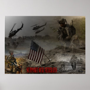 Unterstützung unserer US-Veteranen Poster